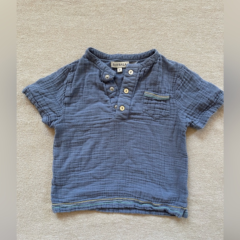 Baybala Blue Boy Shirt Sz 3